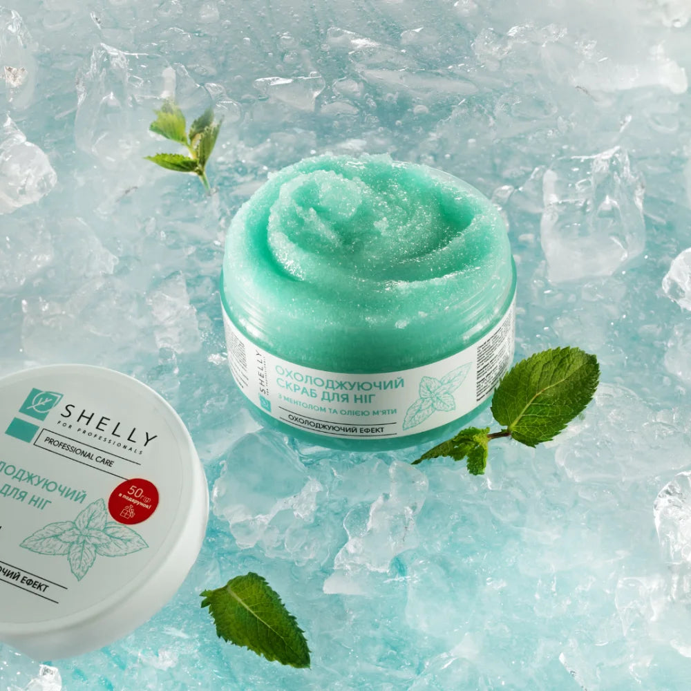 Shelly Cooling Foot Scrub with Menthol and Mint Oil 200 g