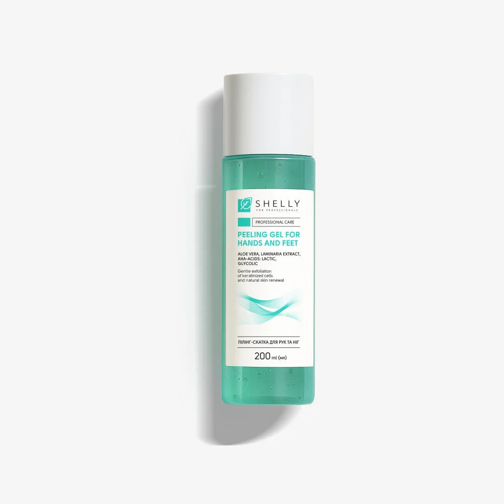 Shelly Peeling Gel for Hands & Feet with Aloe Vera, Mint Extract & AHA Acids 200 ml