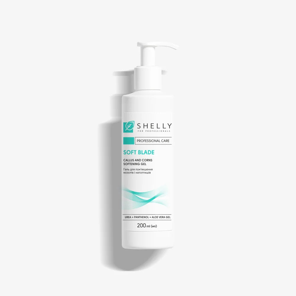 Shelly Soft Blade Keratolytic Gel for Callus & Corn Removal 200 ml | 38% Urea, Aloe Vera & Panthenol