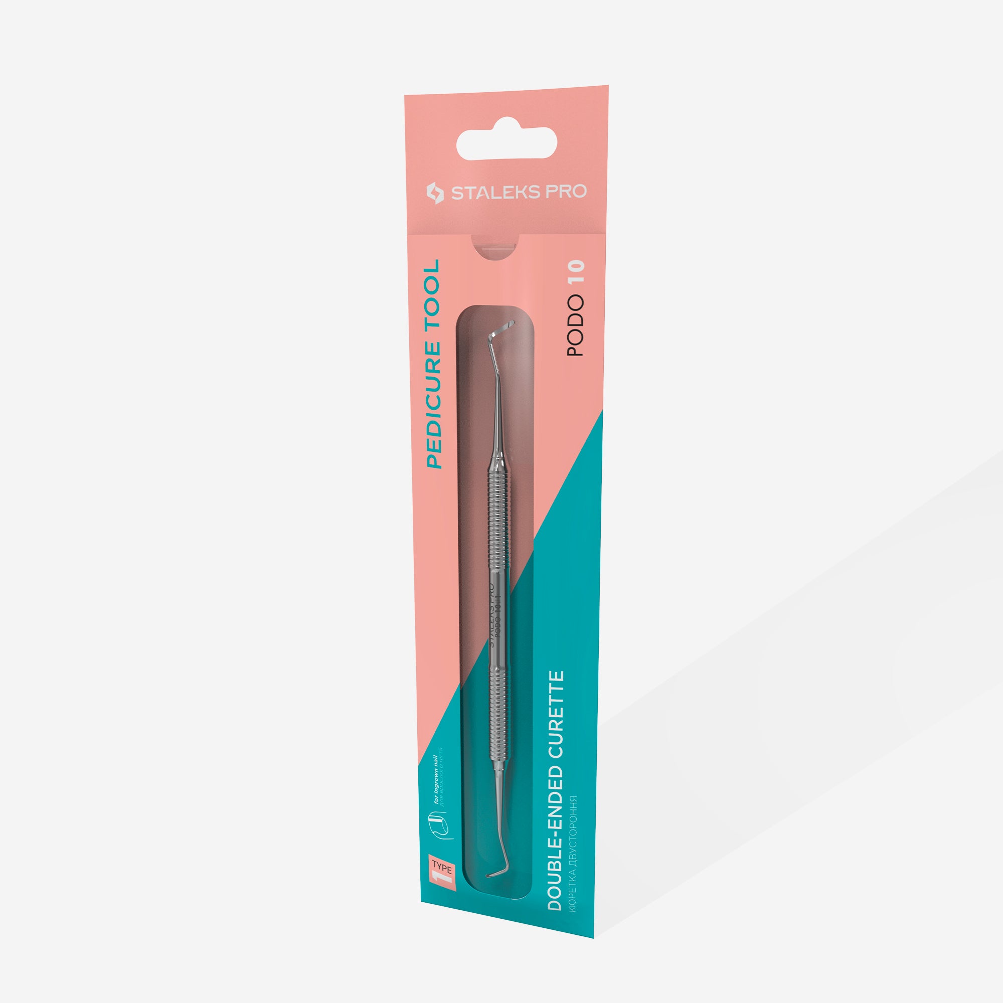 Staleks Professional Podology Curette PODO 10 TYPE 1 (Double-Ended Curette)