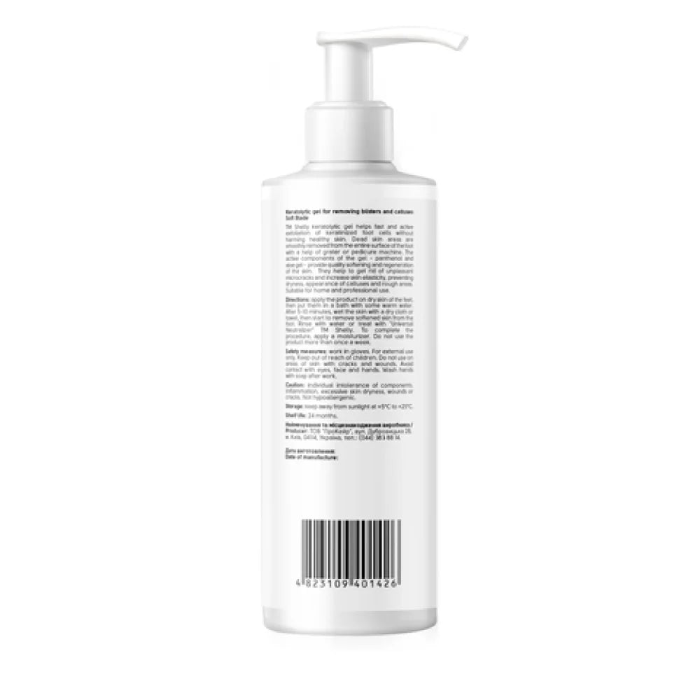 Shelly Soft Blade Keratolytic Gel for Callus & Corn Removal 200 ml | 38% Urea, Aloe Vera & Panthenol