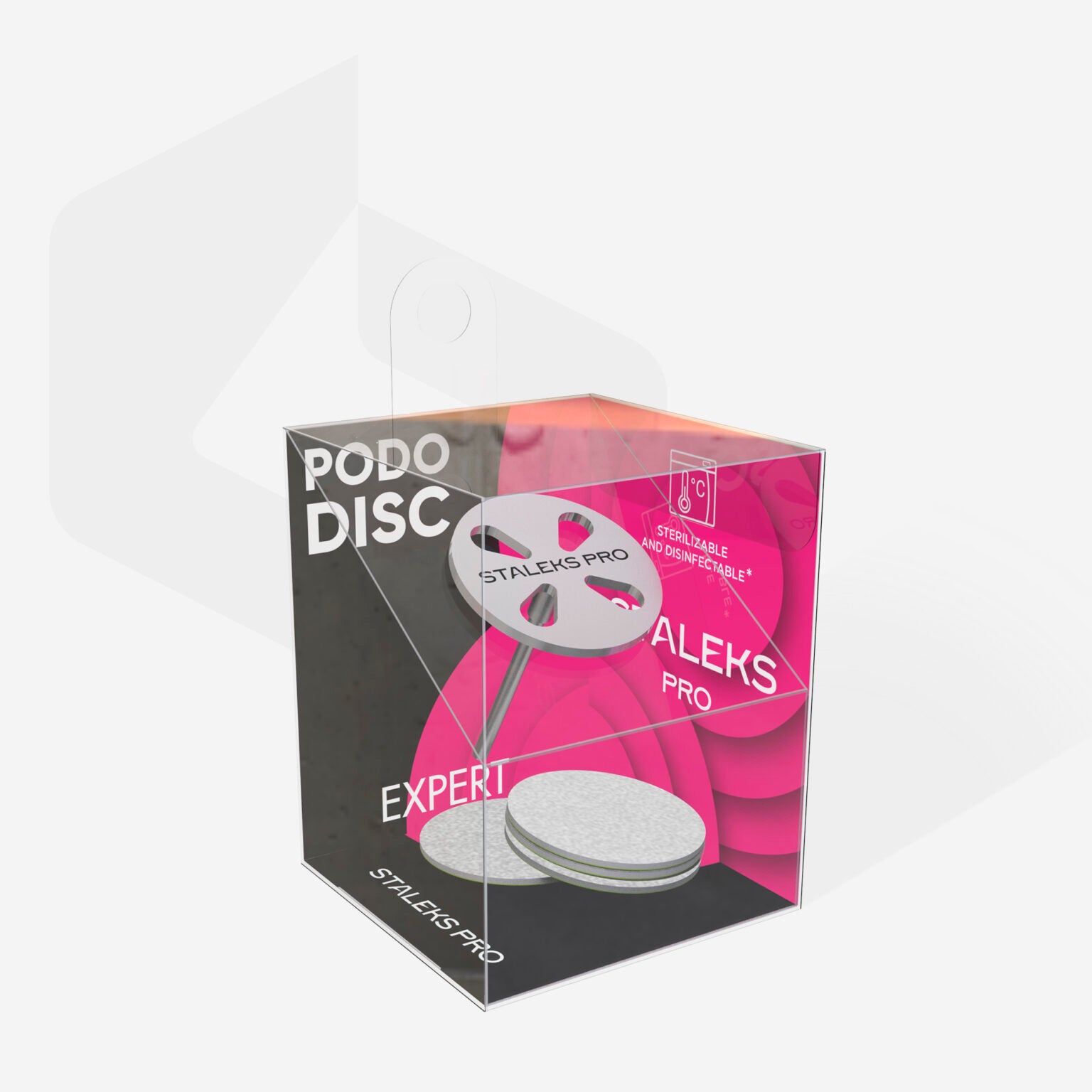 Staleks Pedicure Disc PODODISC M EXPERT with Set of 5 Disposable Files 180 Grit (20 mm)